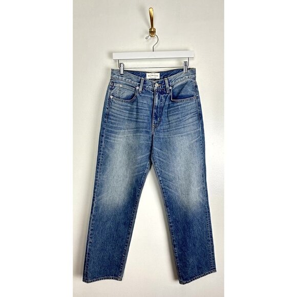 SLVRLAKE Sophie Ripped Mid Rise Straight Leg Jeans in All Or Nothing Size US 28 - Picture 7 of 15